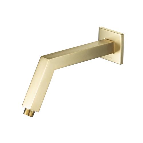 Flusso - Square Shower Arm With Flange - 10 Inch - With Flange
