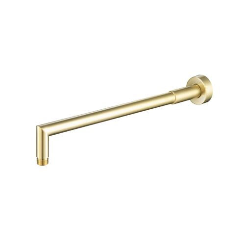 Flusso - Wall Mount Round Shower Arm - 16 Inch (400mm) - With Flange