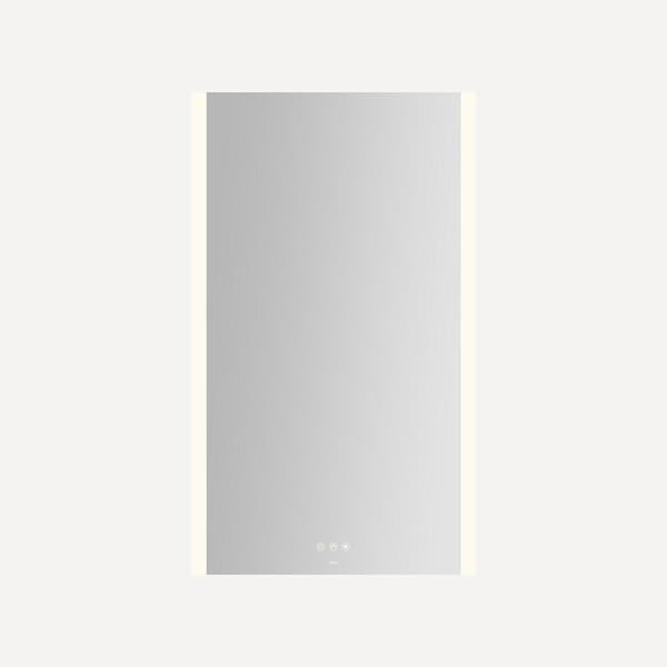 Robern - Instinct 24X40 Inch Rectangular Flat Frameless Wall Mounted Bathroom Mirror with LED Lighting