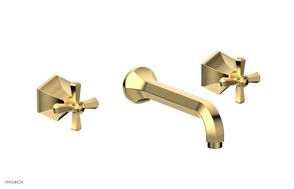 Phylrich - Le Verre La Crosse Wall Tub Set Trim Only - Cross Handles