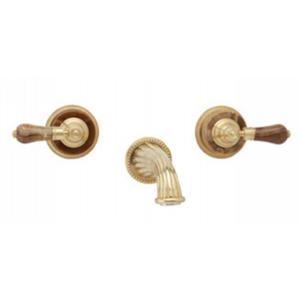 Phylrich - Regent Wall Tub Set, Brown Onyx Handle - Trim Only