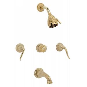 Phylrich - Ribbon & Reed Three Handle Tub and Shower Set - Trim Only