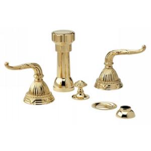Phylrich - Ribbon & Reed Four Hole Bidet set W/Vertical Spray