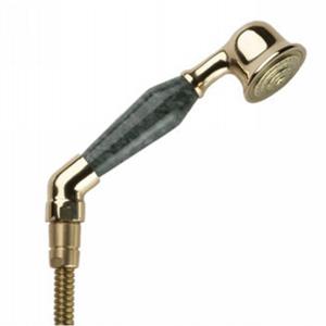 Phylrich - Handshower, Green Marble Lever Handles