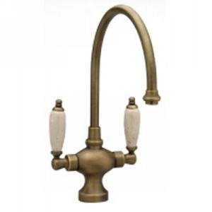 Phylrich - Bar Faucets Single Hole Bar Faucet, 9IN Spout - Beige Marble Lever Handles