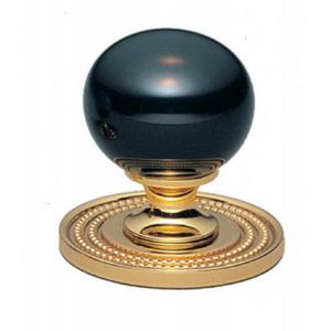 Phylrich - Versailles Cabinet Knob, Black Onyx Handle