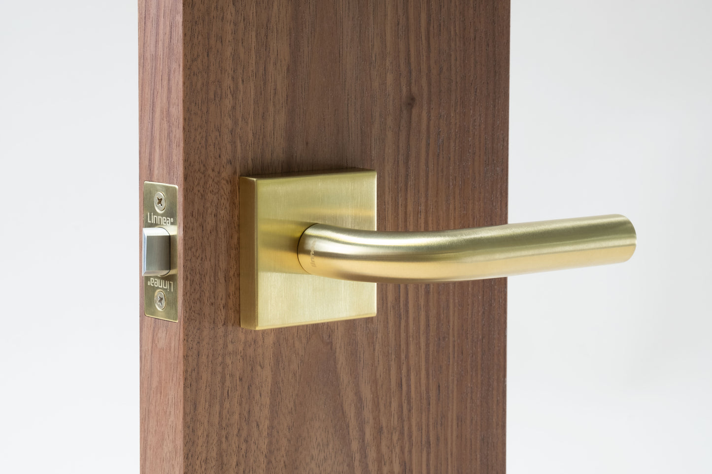 Linnea - Door Lever 3, 62 mm, 316 Stainless Steel.
