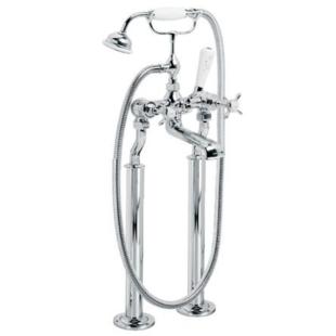 Lefroy Brooks - Classic Cross Handle Freestanding Bath/Shower Mixer