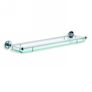 Lefroy Brooks - Edwardian 20 Inch Glass Shelf With Rail