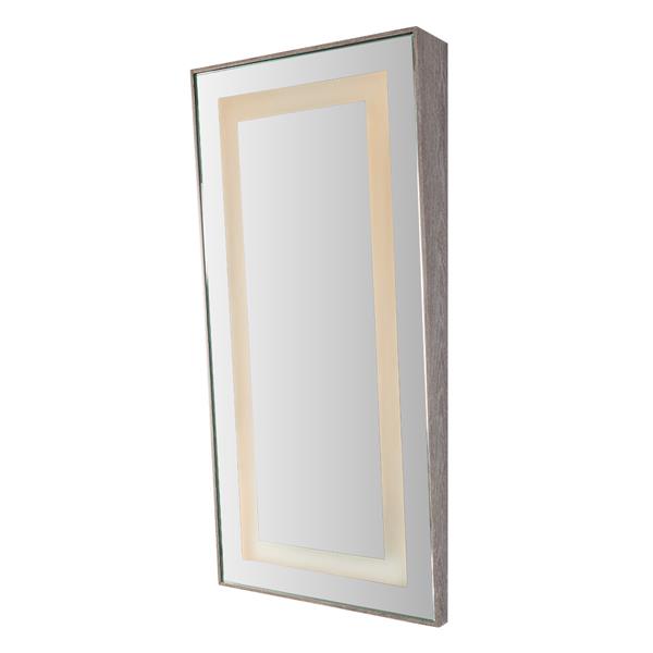 Lacava - Libera Wall Mount Mirror With Led Lights 12V, 12W White, Adapter And On/Off Switch Inlcuded