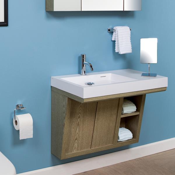 Lacava - Libera Wall-Mounted Under-Counter Vanity With Two Sliding Doors
