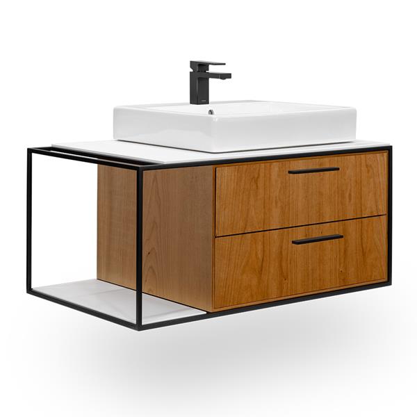 Lacava - Linea Solid Surface Countertop For Wall-Mount Under-Counter Vanity Lin-Vs-36R