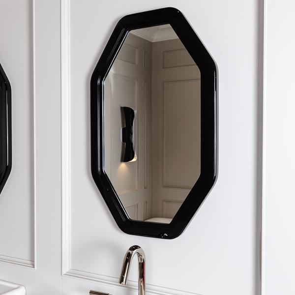 Lacava - Lirico Mirror In Wood Frame, 22 InchW, 35 InchH.