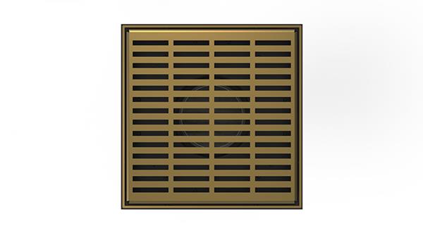 Infinity Drain - 5 x 5 Inch LN5 Slotted Pattern Strainer-2 Inch Throat