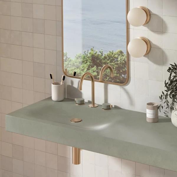 Kast - Lars Countertop/Wall Mount Basin, LH Bowl, 47-1/ x 18-7/8 Inch, Includes Wall Brackets