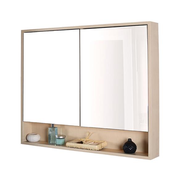 Lacava - Aquasei Surface-Mount Medicine Cabinet With Two Mirrored Doors