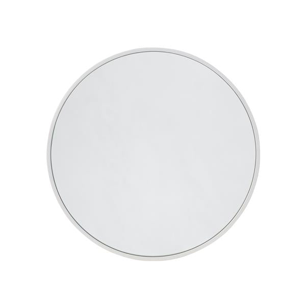 Lacava - Newterra Wall-Mount Mirror With Metal Frame And Eye Bracket. Dia: 35 Inch, D: 1-1/4 Inch