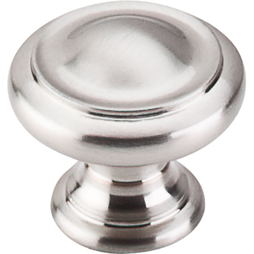 Top Knobs - Dome 1 1/8 Inch Diameter Round Knob - Brushed Satin Nickel