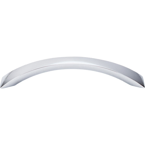Top Knobs - Crescent Flair 5 1/16 Inch Center to Center Bar pull - Polished Chrome