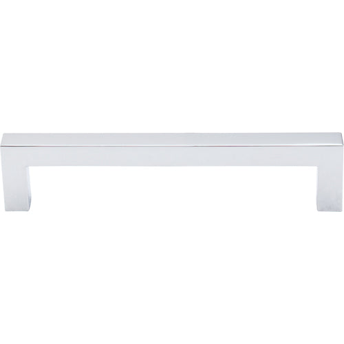 Top Knobs - Square Bar 5 1/16 Inch Center to Center Bar pull - Polished Chrome