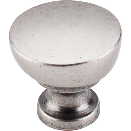 Top Knobs - Bergen 1 1/4 Inch Diameter Round Knob - Pewter Antique