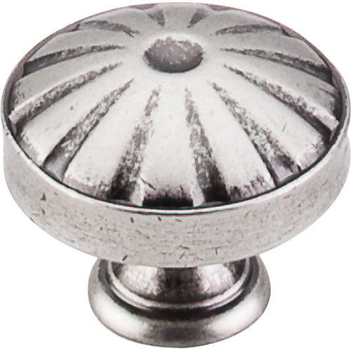 Top Knobs - Hudson 1 1/4 Inch Diameter Round Knob - Pewter Antique