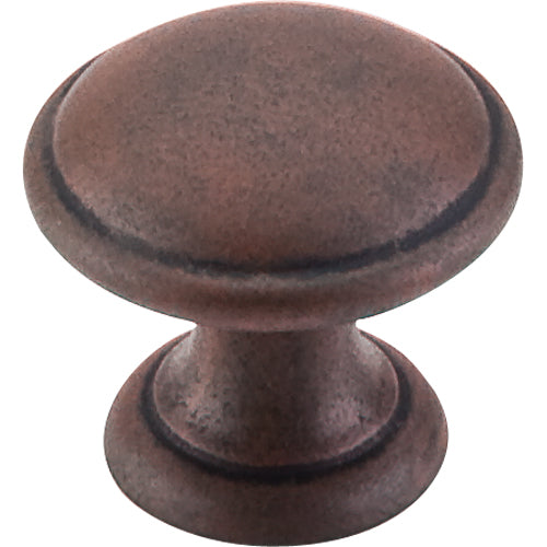Top Knobs - Rounded 1 1/4 Inch Diameter Round Knob - Patina Rouge