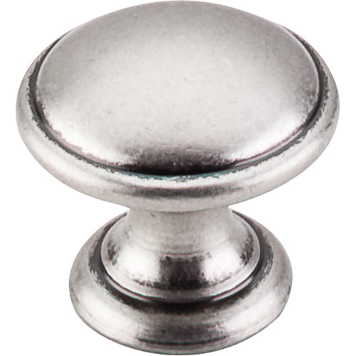 Top Knobs - Rounded 1 1/4 Inch Diameter Round Knob - Pewter Antique