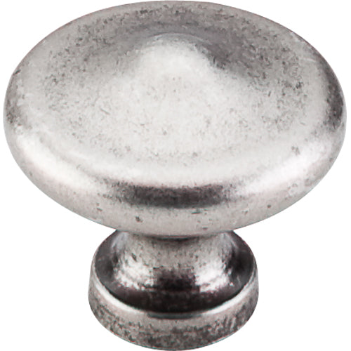 Top Knobs - Peak 1 5/16 Inch Diameter Round Knob - Pewter Antique