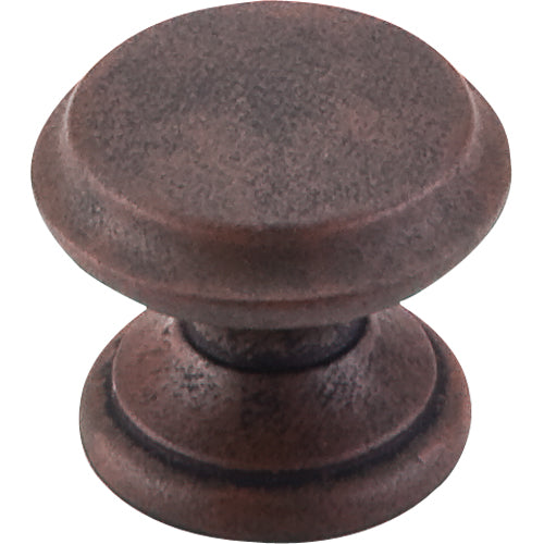 Top Knobs - Flat Top 1 3/8 Inch Diameter Round Knob - Patina Rouge