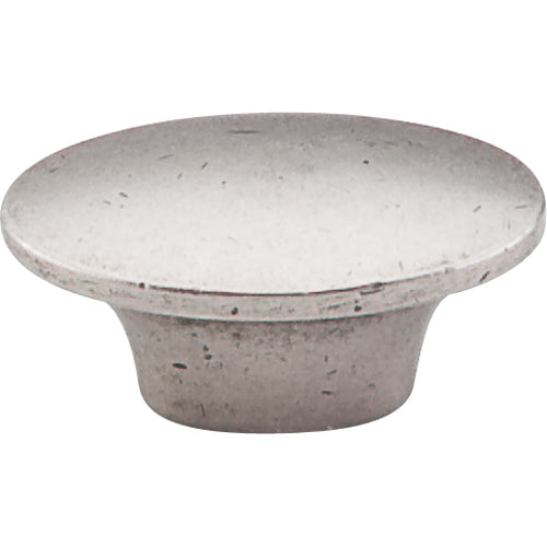 Top Knobs - Dakota 1 1/2 Inch Length Oval Knob - Pewter Antique