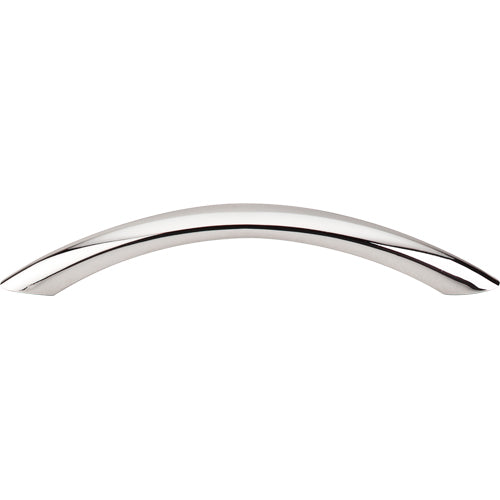 Top Knobs - Bow 5 1/16 Inch Center to Center Bar pull - Polished Nickel