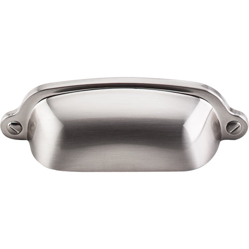 Top Knobs - Charlotte 2 9/16 Inch Center to Center Cup/Bin pull - Brushed Satin Nickel