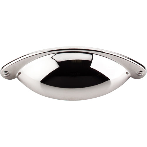 Top Knobs - Arendal 2 1/2 Inch Center to Center Cup/Bin pull - Polished Nickel