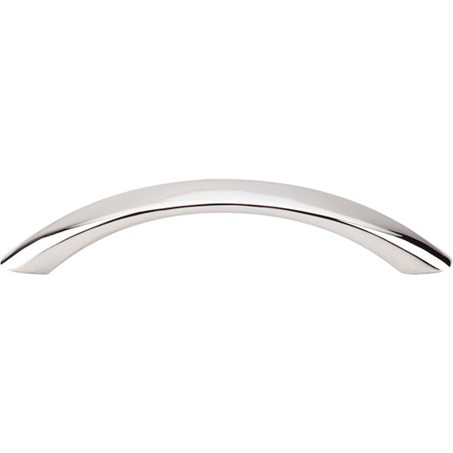 Top Knobs - Bow 3 3/4 Inch Center to Center Bar pull - Polished Nickel