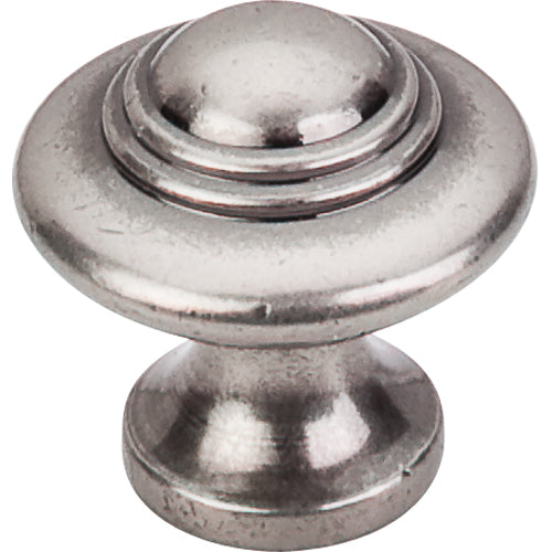 Top Knobs - Ascot 1 1/4 Inch Diameter Round Knob - Pewter Antique