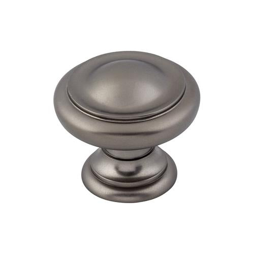 Top Knobs - Dome 1 1/8 Inch Diameter Mushroom Knob - Ash Gray