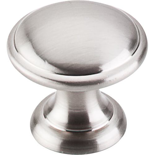 Top Knobs - Rounded 1 1/4 Inch Diameter Round Knob - Brushed Satin Nickel