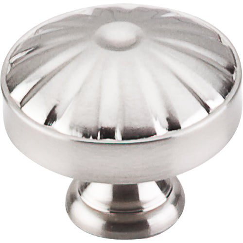 Top Knobs - Hudson 1 1/4 Inch Diameter Round Knob - Brushed Satin Nickel