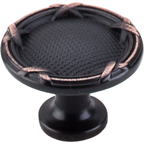 Top Knobs - Ribbon & Reed 1 1/4 Inch Diameter Round Knob - Tuscan Bronze