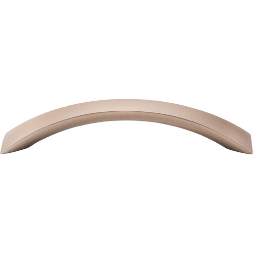 Top Knobs - Crescent Flair 5 1/16 Inch Center to Center Bar pull - Brushed Bronze