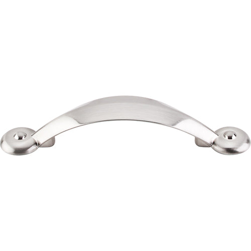 Top Knobs - Angle 3 Inch Center to Center Bar pull - Brushed Satin Nickel