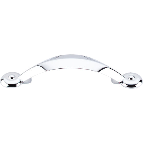 Top Knobs - Angle 3 Inch Center to Center Bar pull - Polished Chrome