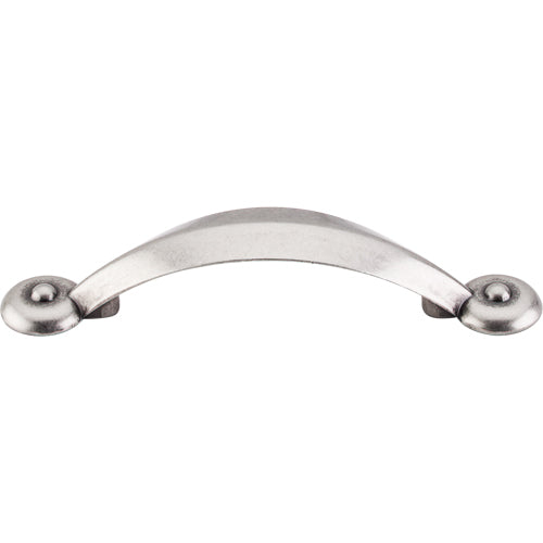 Top Knobs - Angle 3 Inch Center to Center Bar pull - Pewter Antique