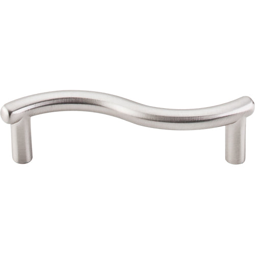 Top Knobs - Spiral 3 Inch Center to Center Bar pull - Brushed Satin Nickel