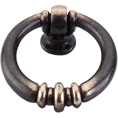 Top Knobs - Newton Ring 1 5/8 Inch Length Round Knob - Dark Antique Brass