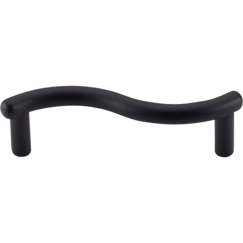 Top Knobs - Spiral 3 Inch Center to Center Bar pull - Flat Black