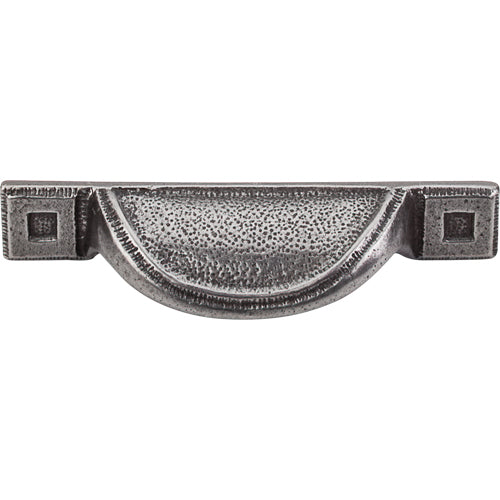 Top Knobs - Inset Cup 2 1/2 Inch Center to Center Cup/Bin pull - Cast Iron