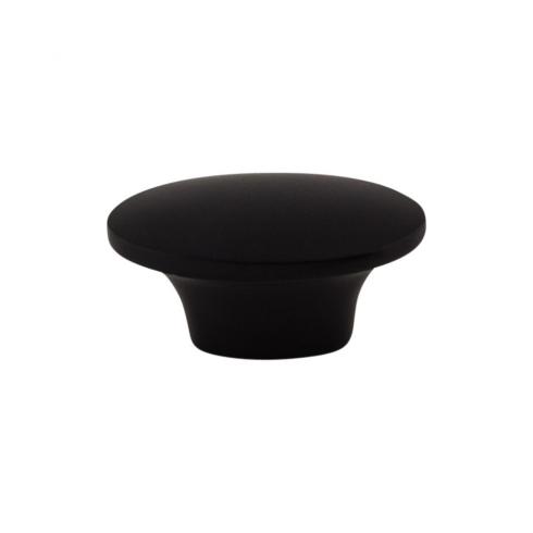 Top Knobs - Dakota 1 1/2 Inch Length Oval Knob - Flat Black