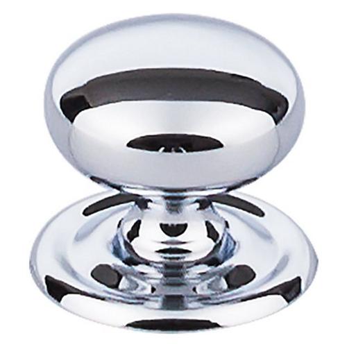 Top Knobs - Victoria 1 1/4 Inch Diameter Round Knob - Polished Chrome